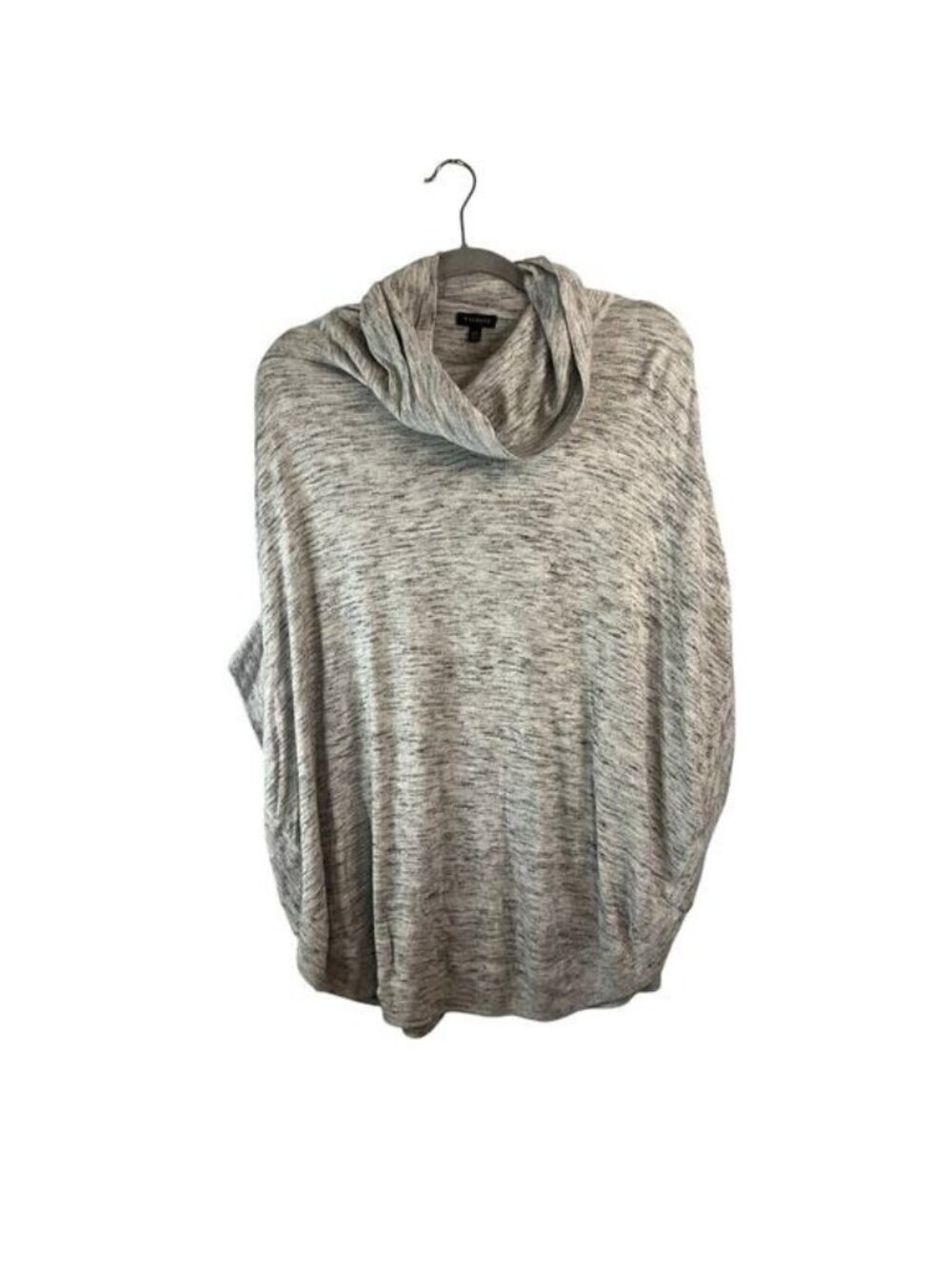 Talbots Womens Poncho Cowl Neck Gray Size M/L